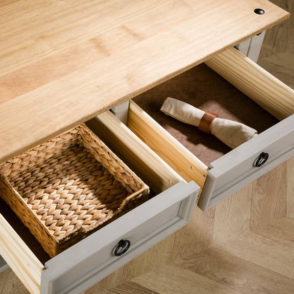 Couchtisch RAMON Grau - Kiefer - 100 x 45 x 60 cm