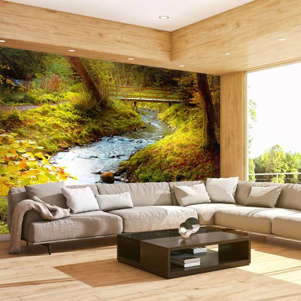 Vliestapete Fluss & Wasserfall Jec 200 x 154 cm