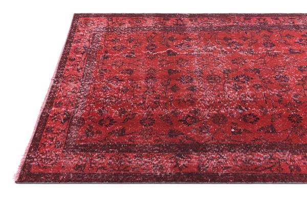 Vloerkleed Ultra Vintage DCCXXIV rood - wol - 114 x 1 x 206 cm