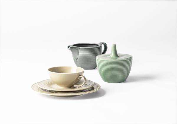 Teeservice Beat Color Glaze 18-teilig Flieder