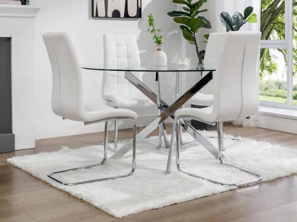 Esstisch COSIMA Glas - 140 x 77 x 140 cm