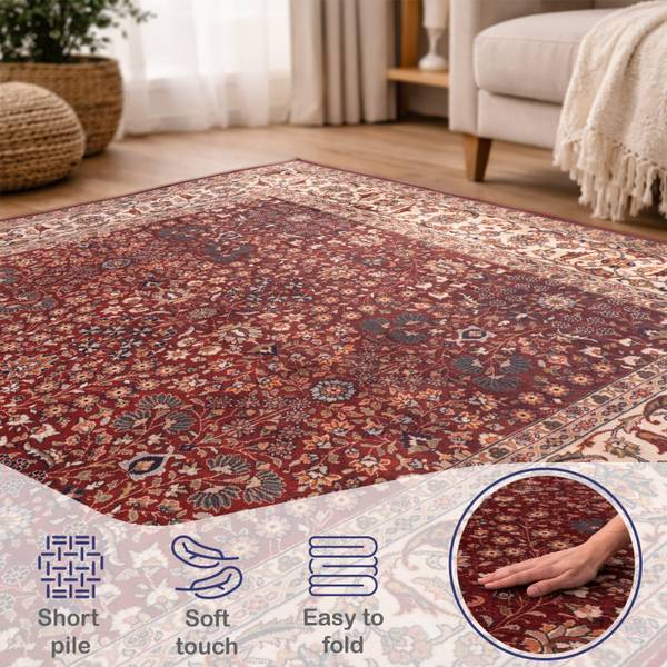 KURZFLORTEPPICH 120/160 cm Seoul 452 Rot - Textil - 120 x 160 cm