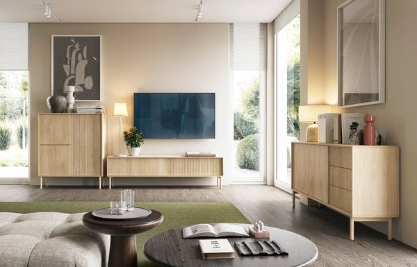 Sideboard TAVO Braun - Holzwerkstoff - 154 x 80 x 40 cm