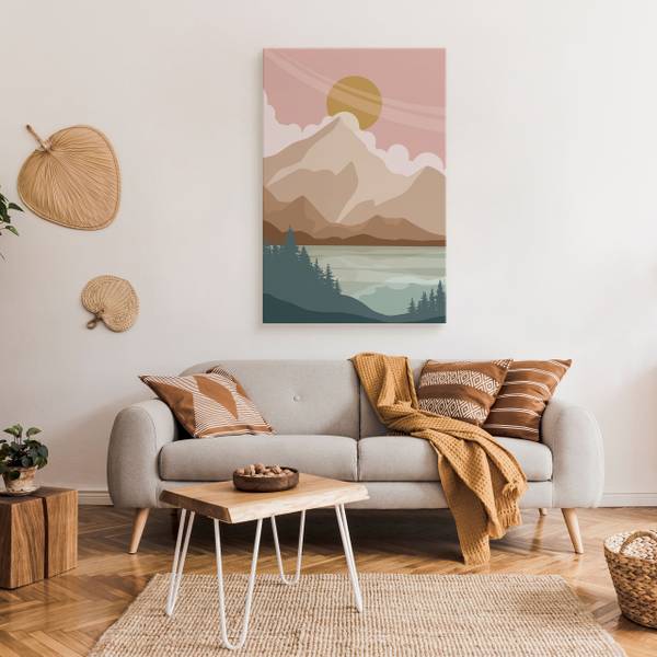 Leinwandbild See 80 x 120 x 120 cm