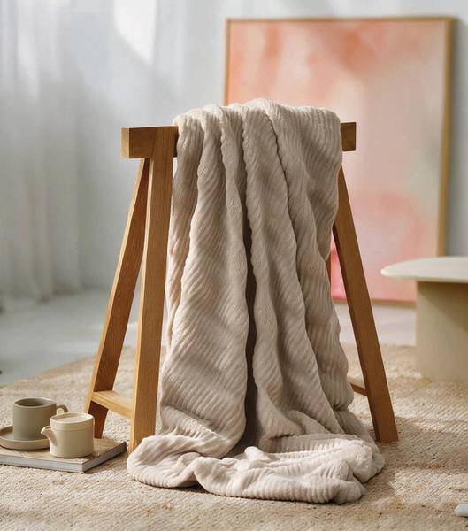 Decke Furry Taupe