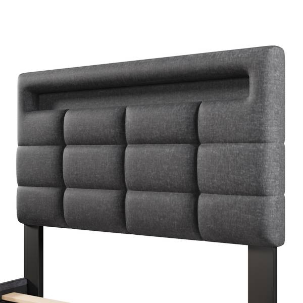 Polsterbett LEINGLOW Ⅰ Grau