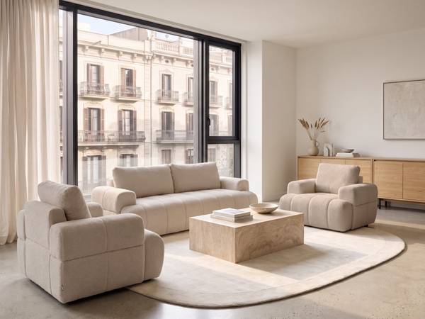 Sessel NARILLA 2-tlg Beige