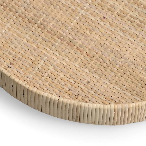 Dekotablett "Nature", Rattan, ca. Ø Braun - Rattan - 40 x 5 x 40 cm