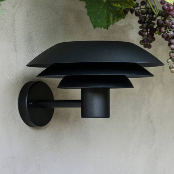 Außenwandleuchte DL31 Braun - Metall - 33 x 20 x 31 cm