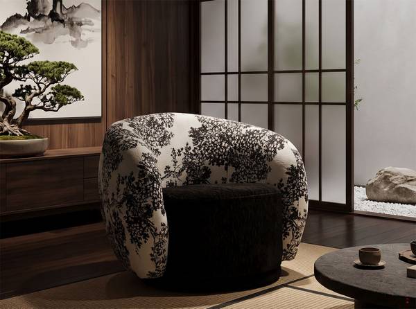 Sessel Okinawa Textil - 90 x 74 x 78 cm