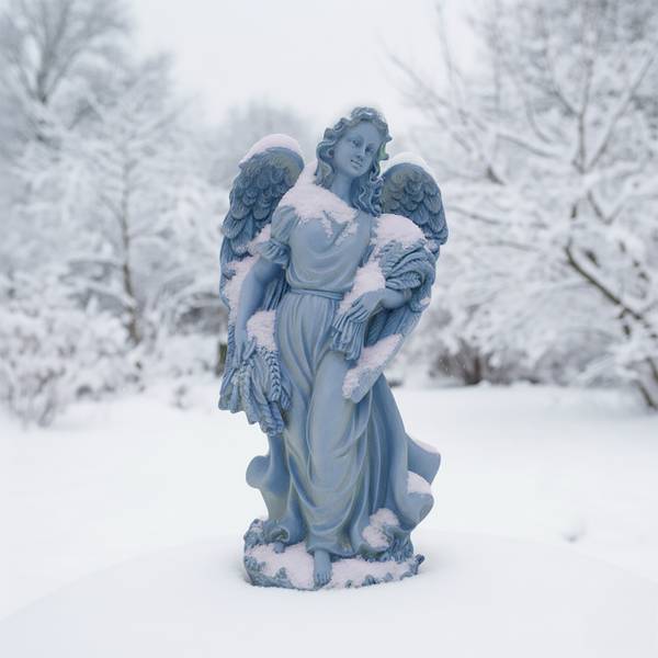 Grand ange funèbre Gris