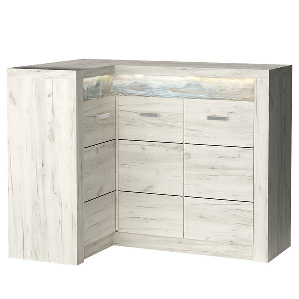 Kommode INGENIO-161-5 Weiß - Holzwerkstoff - 131 x 104 x 90 cm