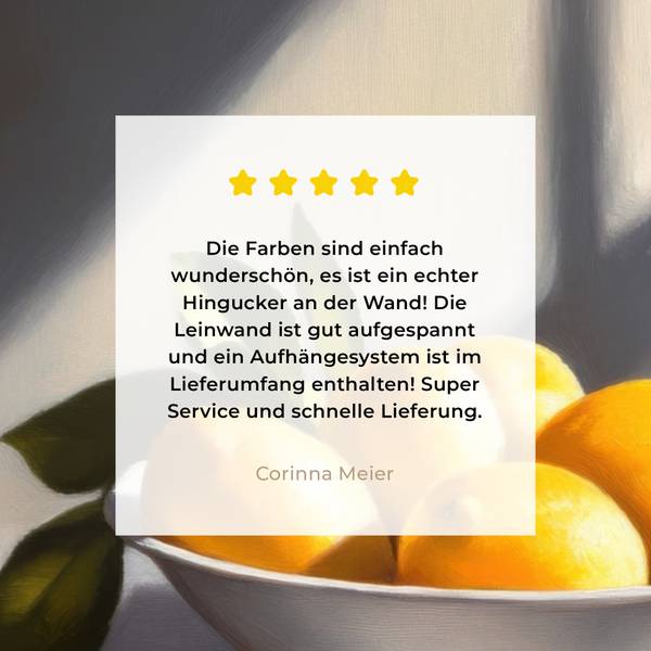 TABLEAU SUR TOILE Citrons Jaune - Coton - 30 x 20 x 2 cm