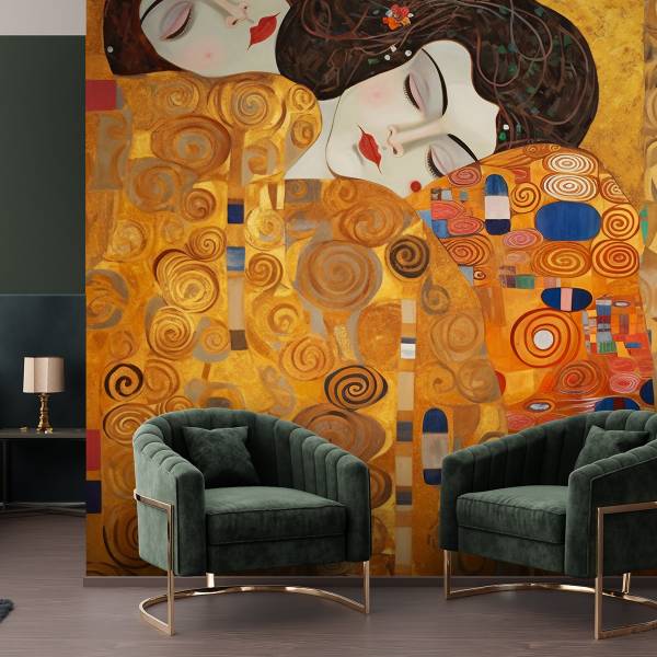 Fotobehang mooie vrouwen abstractie - g. 450 x 315 cm