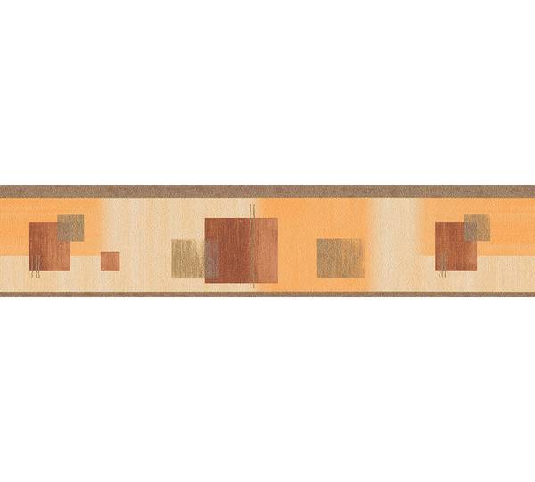 Bordüre 3865 Grafik Optik Struktur Beige - Braun - Gold - Papier - 13 x 500 x 1 cm