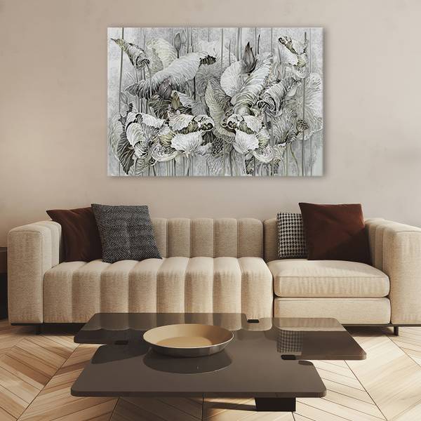 Wandbild blüten des heiligen lotus 120 x 80 cm