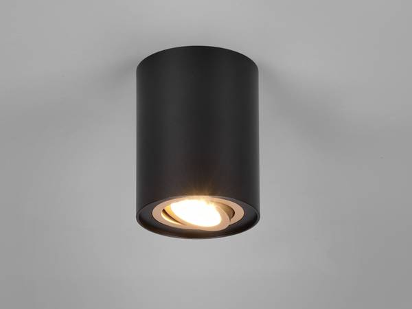 LED Deckenstrahler Aufbauspots Schwarz - Gold