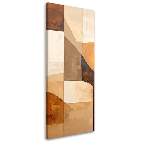 Canvas schilderij Abstracte vormen 40 x 120 cm