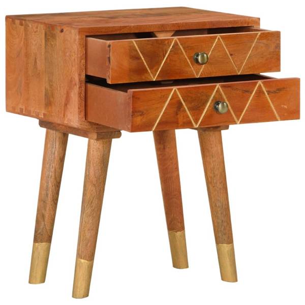 Beistellschrank 285853 Braun - Mango - 43 x 58 x 30 cm