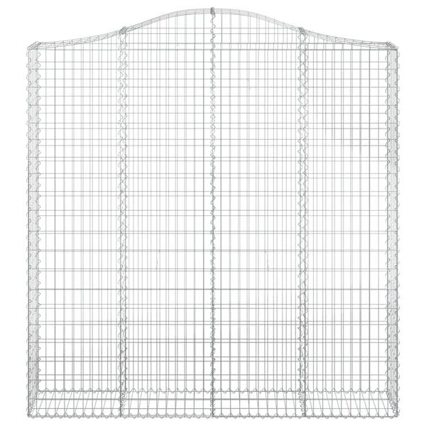 Gabionenkorb 3017642 (4er Set) Silber - Eisen - 30 x 220 x 200 cm