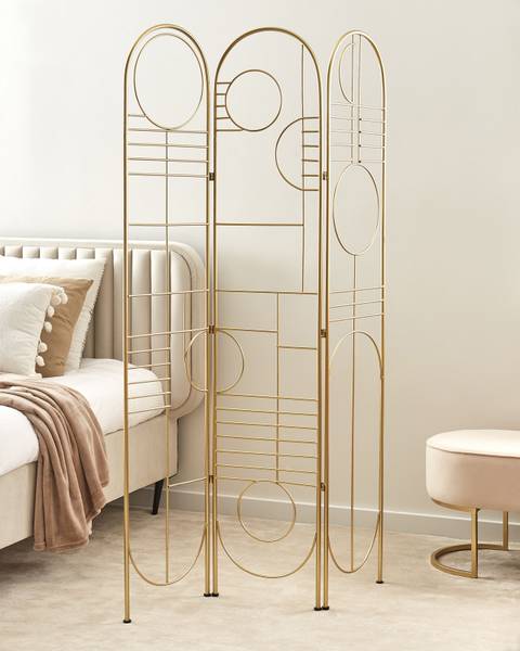 Kleiderständer TURANIA Gold - Bambus - 100 x 170 x 1 cm