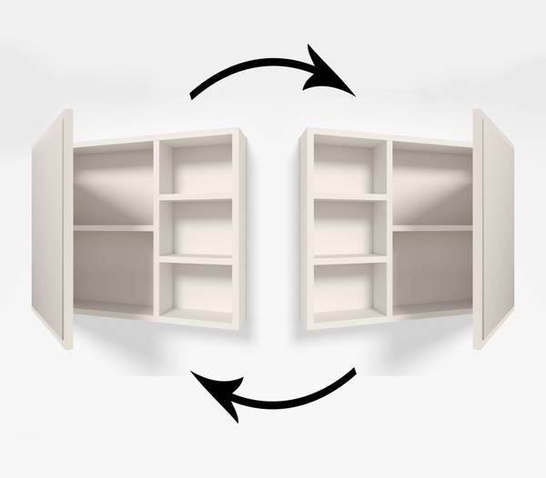 Spiegelschrank UNI-B Weiß