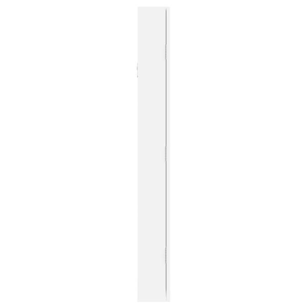 Armoire à bijoux miroir 3028735 Blanc - Polyester - 37 x 90 x 10 cm