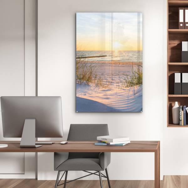 ACRYLGLASBILD Strand 60 x 90 cm