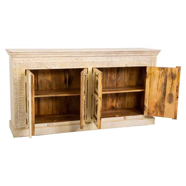 Sideboard 4523254978 Beige - Massivholz - 180 x 90 x 40 cm