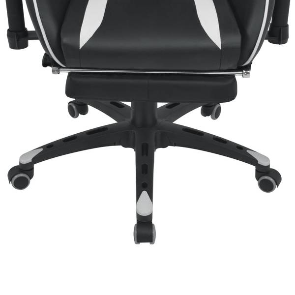 Racing-Stuhl Weiß - Stahl - 71 x 136 x 70 cm