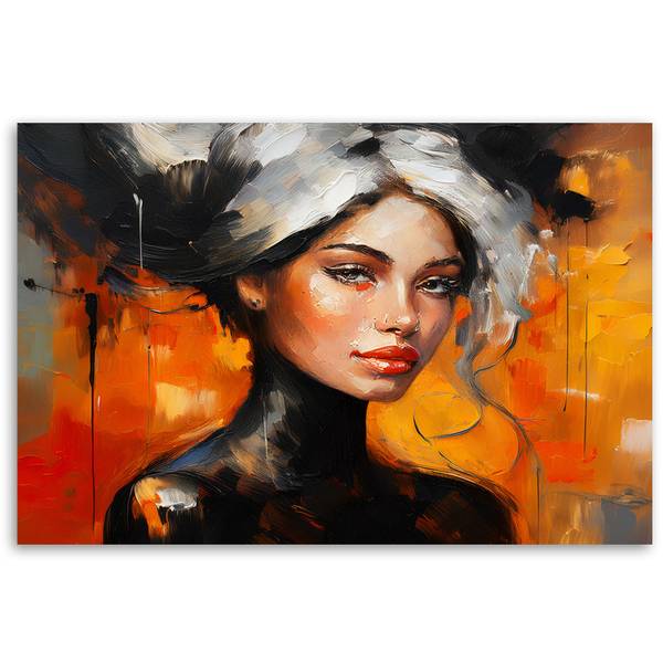 Wandbild glamour-frau 100 x 70 cm