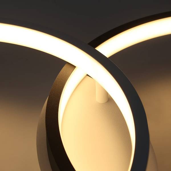 LED Deckenleuchte Gricelda Schwarz - Metall - 32 x 9 x 54 cm