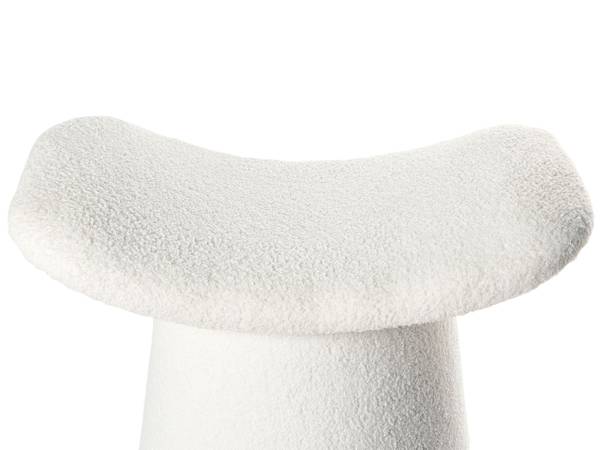 Pouf RIDDLE Weiß - Naturfaser - 57 x 46 x 38 cm