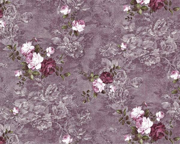 Vliestapete 9045-25 Violett - Textil - 106 x 1 x 1005 cm