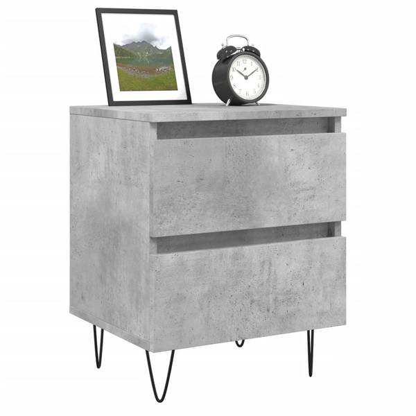 Nachttisch M641653 Grau - Holzwerkstoff - 35 x 50 x 35 cm