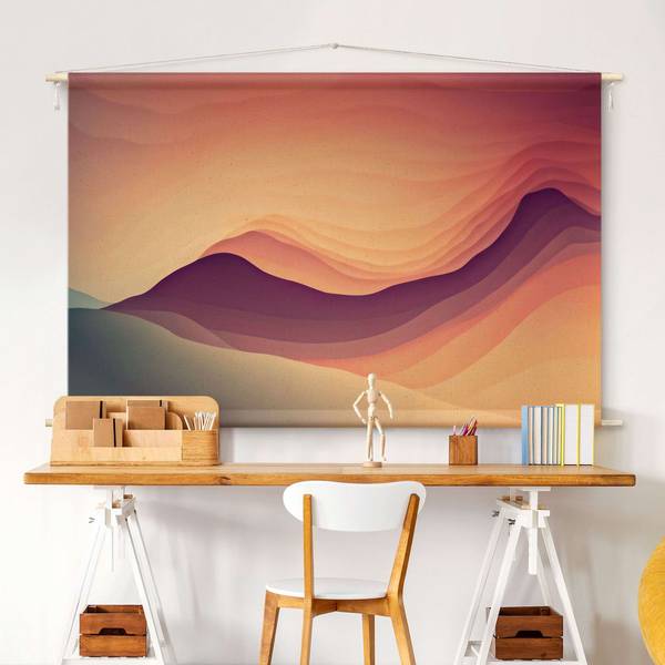 Wandteppich Wärmender Farbverlauf 205 x 137 cm