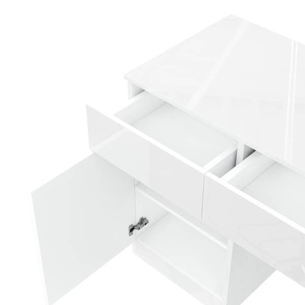 Schreibtisch BA1250M Ⅱ Weiß - Holzwerkstoff - 50 x 78 x 120 cm