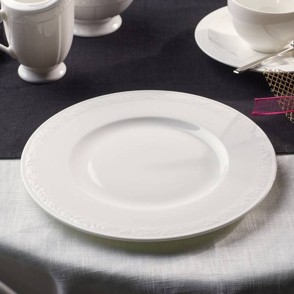 Teller-Set White Pearl 18-teilig Weiß - Pinie - 2 x 2 x 2 cm