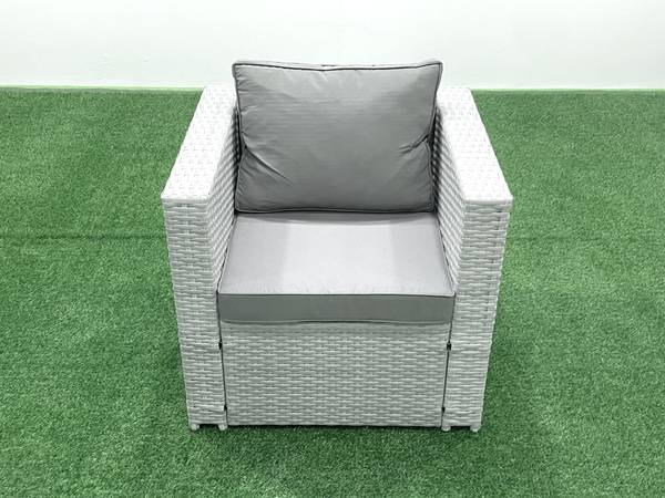 Gartenmöbel Set Mit Tisch O(4-6er-Set) Grau - Webstoff - Kunstharz - 177 x 66 x 65 cm