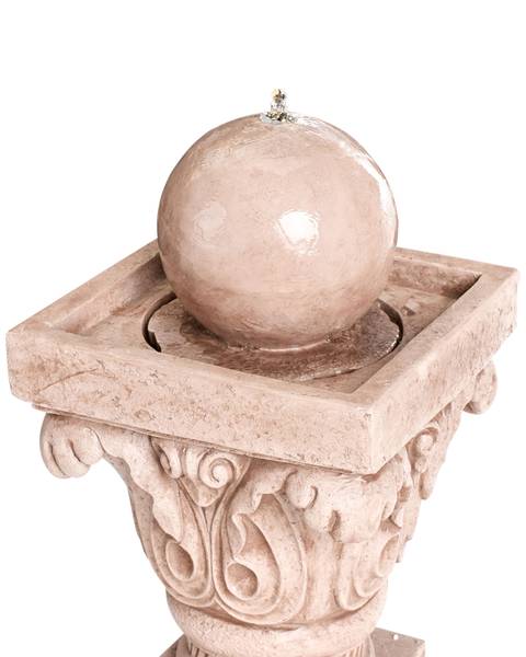 Fontaine décorative VELINO Beige - Résine - 29 x 70 x 29 cm