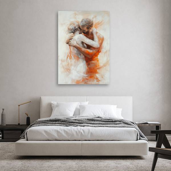 Wandbild akt paar liebende 40 x 60 cm