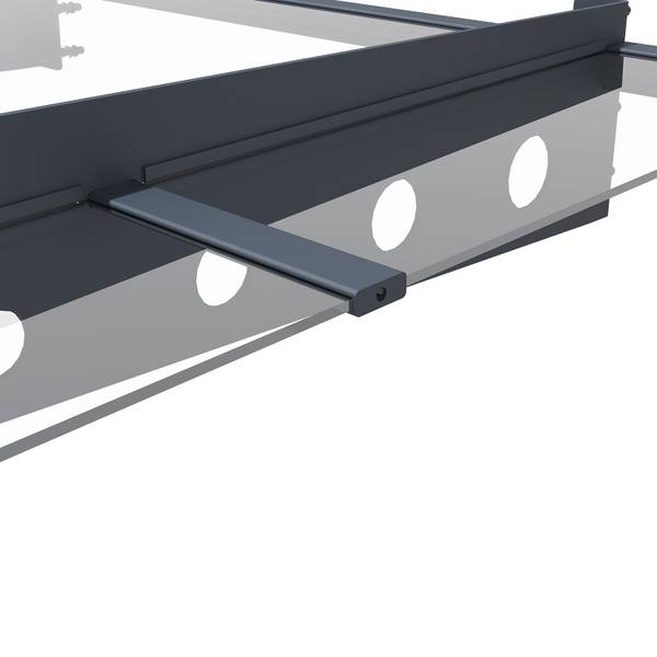 Vordach Manila Grau - Metall - 150 x 1 x 80 cm