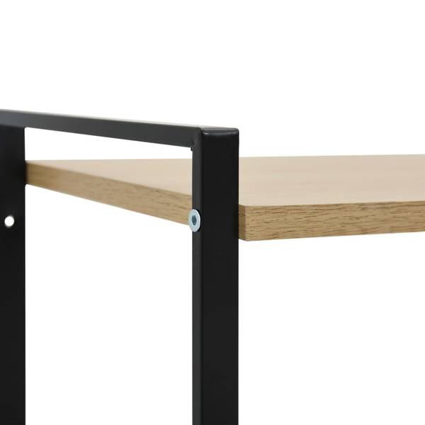 Bücherregal 3002406 Schwarz - Braun - Stahl - 28 x 59 x 52 cm