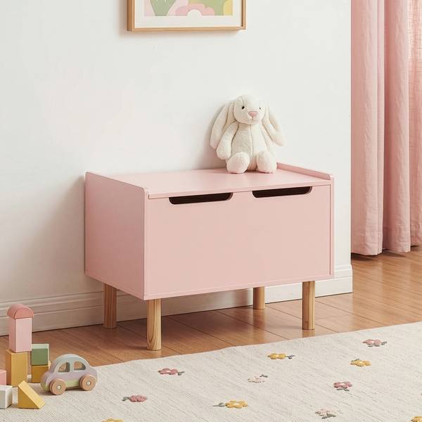 Spielzeugkiste Virer Pink - Kiefer - 60 x 45 x 40 cm