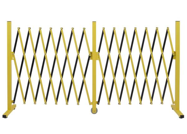 Barrière B34 Noir - Jaune - Aluminium - 400 x 103 x 31 cm