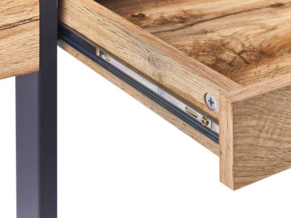 Bureau VIDA Noir - Marron - Bois manufacturé - 120 x 76 x 55 cm