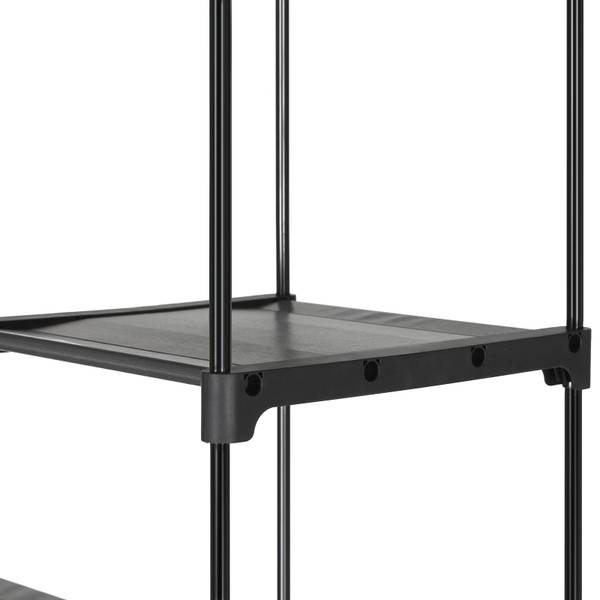 Stoffschrank Kleiderschrank Grau