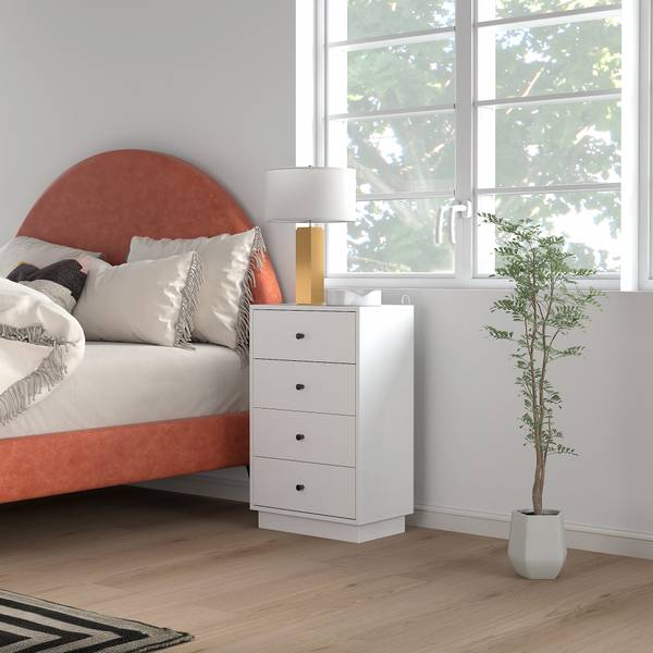 Commode 831-968V91WT wit - plaatmateriaal op houtbasis - 29 x 75 x 47 cm