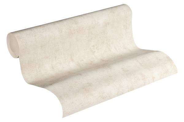 Vliestapete Putzoptik Beige Cremeweiß