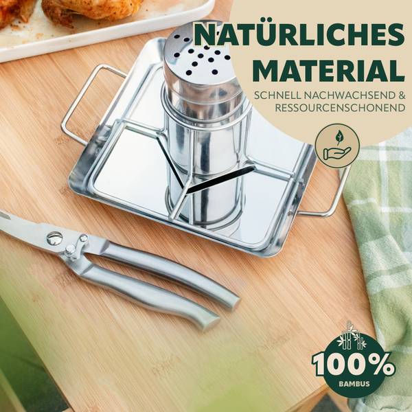 Beistelltisch 61061 Braun - Metall - 40 x 50 x 31 cm